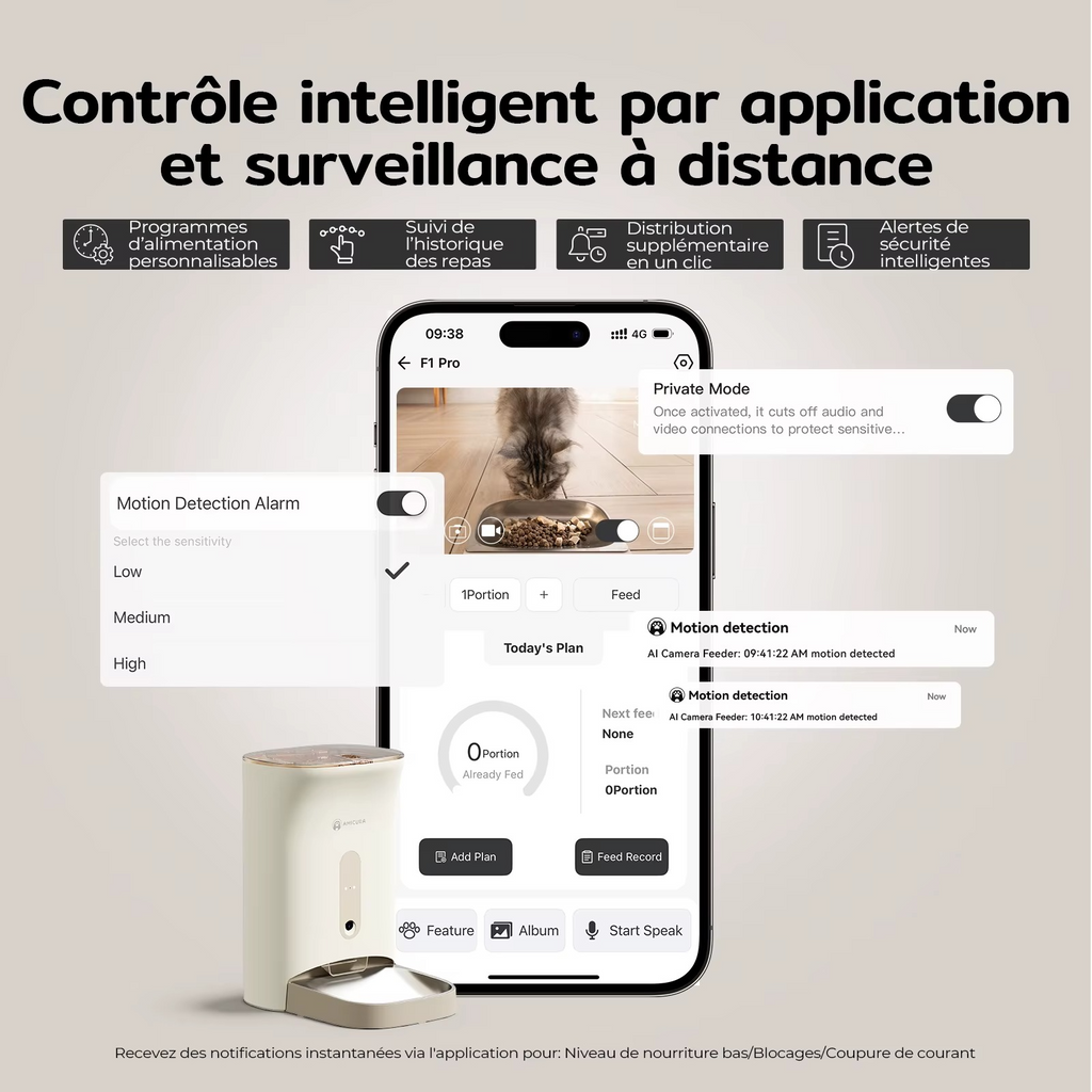 Nourrissez votre chat à distance, en toute sérénité.