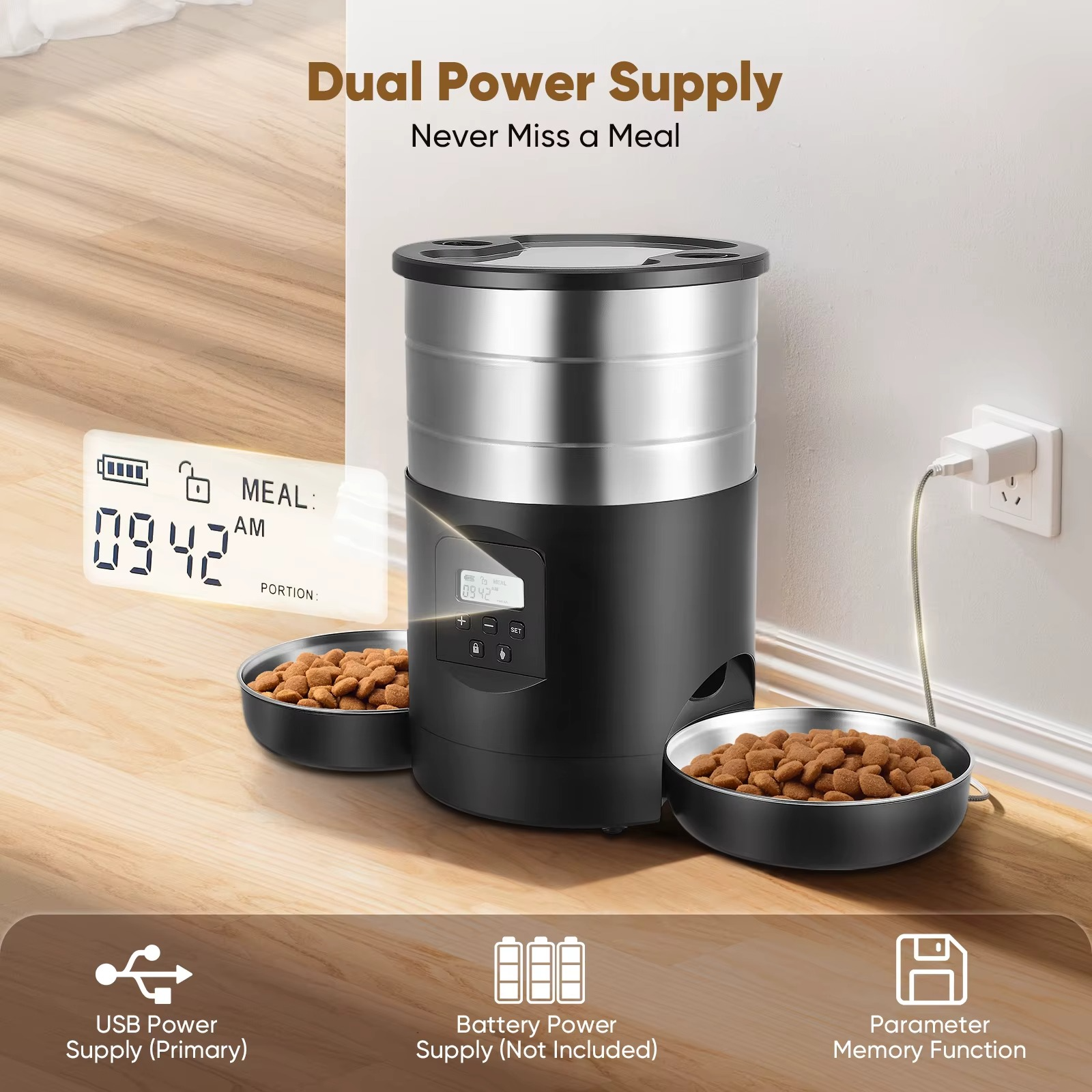 Mangeoire automatique pour chat et chien